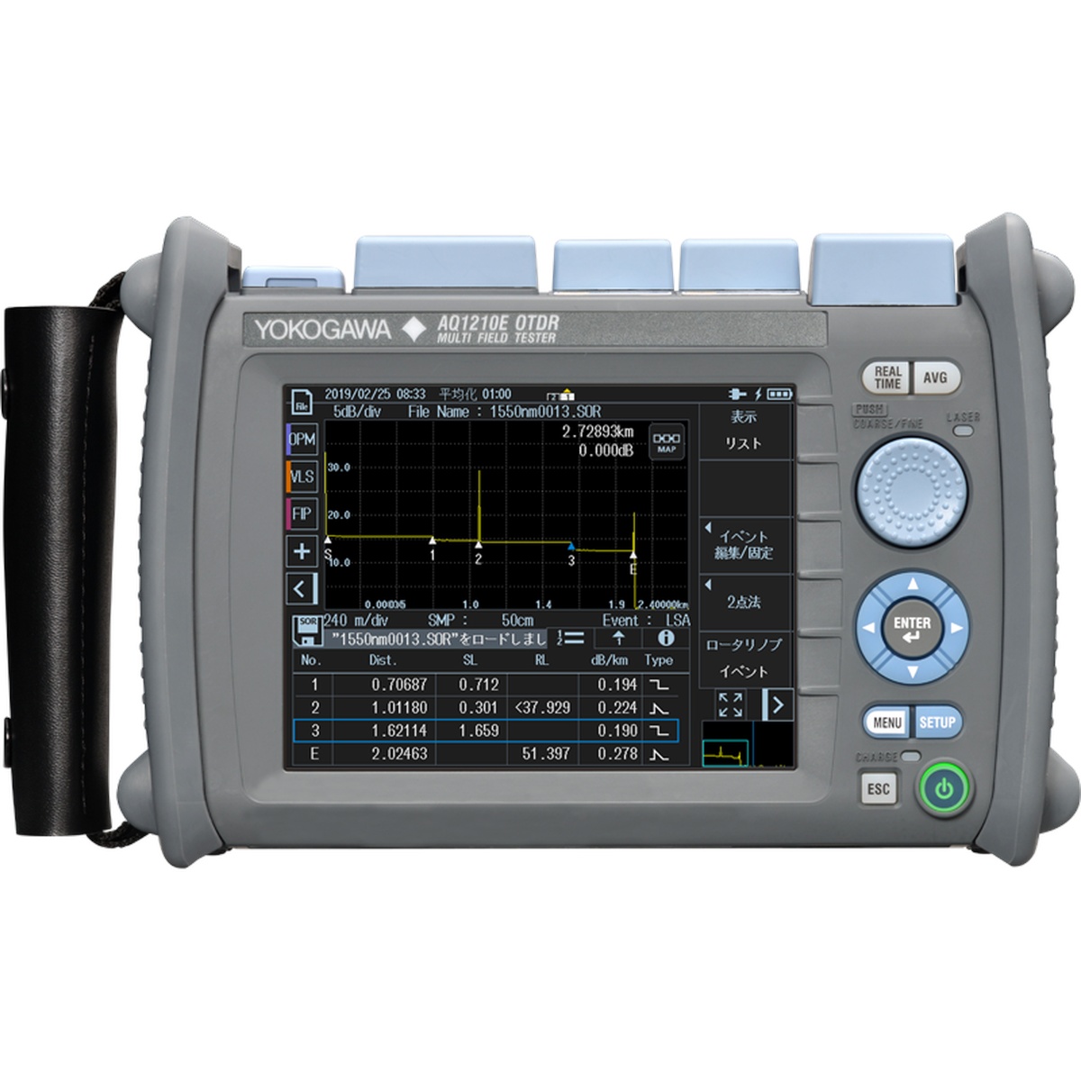 Yokogawa AQ1210 OTDR main view